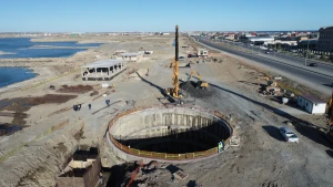 Zığ-Hövsan kanalizasiya kollektoru tikilir - VİDEO/FOTO