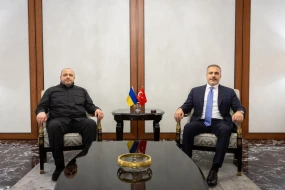 Hakan Fidan Ankarada Rustem Umerovla görüşdü