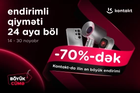 “Kontakt”da ilin ən böyük endirimləri başladı - 70%-dək endirim