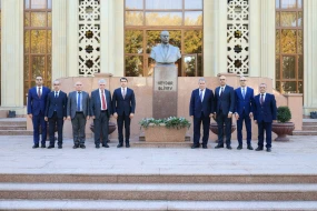 Daşkənddə Heydər Əliyevin abidəsi ziyarət edildi - Fotolar