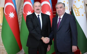 Emoməli Rəhmon İlham Əliyevi təbrik etdi&nbsp;