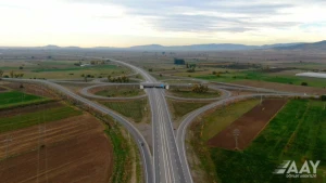 Gürcüstan sərhədinə gedən yolun yenidən qurulması tamamlanır - FOTO