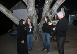 Leyla və Arzu Əliyevalar Astarada Pəncəli Teymurovun ailəsini ziyarət etdilər - FOTOLAR