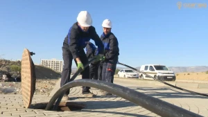 “Azərişıq” ASC Ağdamın elektrik şəbəkəsini yeniləyir