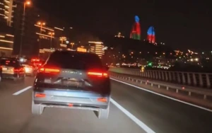 Nömrəni söküb avtobus zolağına daxil olan maşının sürücüsü SAXLANILDI