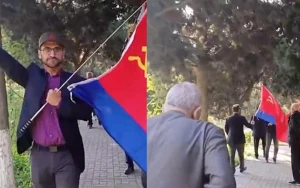 Bakıda SSRİ bayrağı qaldıranlar həbs edildi