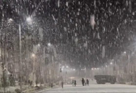 Bu rayona qar yağdı - VİDEO