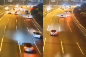 Aeroport yolunda baş verən qəzanın ANBAAN GÖRÜNTÜLƏRİ