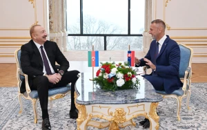 Prezident Slovakiya Milli Şurasının sədri ilə görüşdü - Fotolar