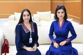 Leyla Əliyeva Saida Mirziyoyeva ilə görüşdü - FOTOLAR