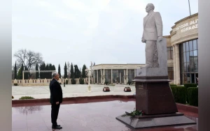 Ağdamda Heydər Əliyevin xatirəsi yad edildi - Fotolar&nbsp;