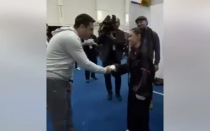 Erməni spiker iştirakçımıza uğurlar arzuladı - VİDEO