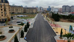 Bakının bu küçəsində yenidənqurma işləri tamamlanmaq üzrədir - VİDEO/FOTO