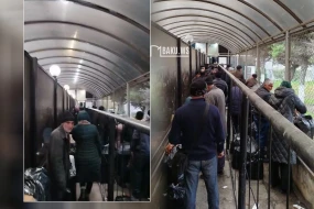 &nbsp;Biləsuvar gömrük postunda nə baş verir? - Naxçıvandan gələnlər saatlardır gözləyir