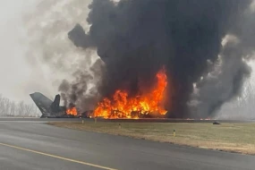 ABŞ-da təyyarə qəzaya uğradı - VİDEO