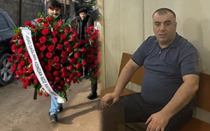 Rəşad Dağlı Kərimin dəfninə əklil göndərdi - FOTO