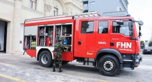 Xırdalanda yaşayış binasında yanğın - VİDEO