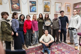 Leyla Əliyeva \"ANİMAFİLM Studio\"nun qonağı oldu - FOTO