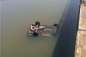 Sabirabadda maşın kanala aşdı - Sürücü öldü