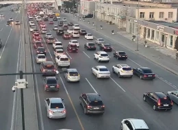 Bakıda bu yollarda sıxlıq var - SİYAHI