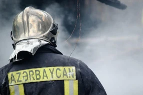 Lənkəranda 2 mərtəbəli yaşayış evi yanıb kül oldu