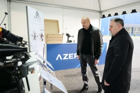 İlham Əliyev Tərtərdə açılışda iştirak edib - FOTOLAR