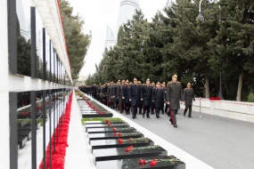 DİN-in şəxsi heyəti 20 Yanvar şəhidlərinin xatirəsini yad edib - VİDEO