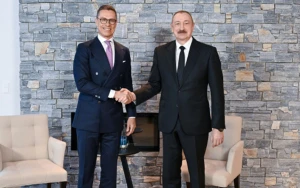 İlham Əliyev finlandiyalı həmkarı ilə də görüşdü - FOTOLAR