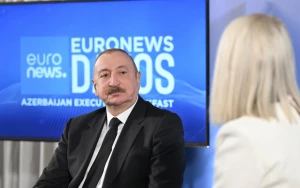Prezidentin Davosda “Euronews”a müsahibəsinin tam mətni - FOTOLAR