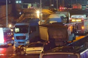 Yasamalda QƏZA: Hərəkətdə çətinlik yarandı - FOTO