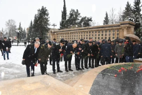Masallıda 20 Yanvar şəhidlərinin xatirəsi yad edildi - FOTOLAR