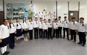 Kəlbəcər rayonu 1 nömrəli məktəbdə 20 Yanvar şəhidləri anıldı - FOTOLAR