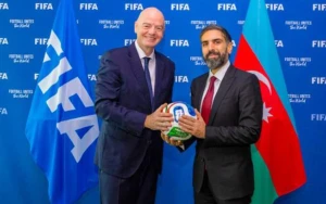 Rövşən Nəcəf FİFA prezidenti ilə görüşdü - FOTOLAR