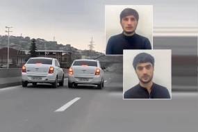 &nbsp;Bakı–Şamaxı yolunda yarış təşkil edən sürücülər saxlanıldı - VİDEO