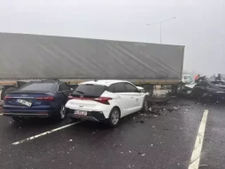 8 maşın toqquşdu - Ölən və yaralananlar var