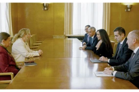 Leyla Əliyeva BMT-nin Cenevrədəki ofisinin baş direktoru ilə görüşdü - FOTO