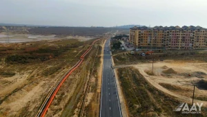 Masazırda avtomobil yolunun təmiri yekunlaşmaq üzrədir - VİDEO/FOTO