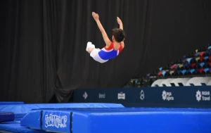 Batut gimnastikası: Maqsud Mahsudov - Hüseyn Abbasov cütlüyü 3-cü yerə çıxdı