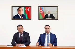 Nazirlikdə təcrübəçi tələbələrlə görüş keçirildi - FOTOLAR