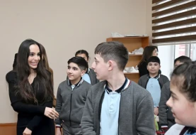 Leyla və Alena Əliyevalar Qubada - FOTOLAR