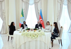Efiopiyanın Baş nazirinin şərəfinə rəsmi nahar -&nbsp; FOTO