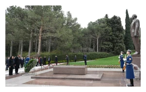 Efiopiyanın Baş naziri Fəxri xiyabanda və Zəfər parkında - FOTOLAR