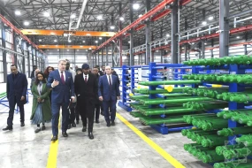 Efiopiyanın Baş naziri Ələt Azad İqtisadi Zonasına getdi - FOTOLAR