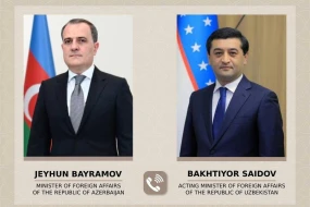 Azərbaycanla Özbəkistanın XİN başçıları regionda gərgin vəziyyəti müzakirə edib