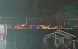 Bakı dairəvi yolunda maşın yandı - Sıxlıq yarandı