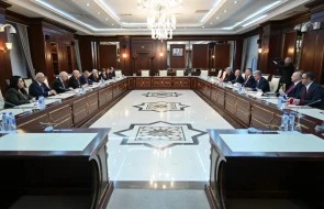 Milli Məclisdə Türkiyə parlamentariləri ilə görüş keçirildi - FOTOLAR