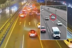 Bakıda ara məsafəsini qorumayan sürücülərin törətdiyi qəzalar - VİDEO