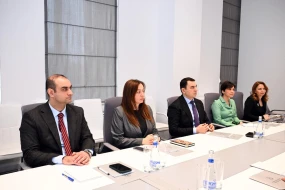 Adil Kərimli ekspert komissiyasının üzvləri ilə görüşdü - FOTO