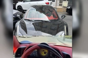 Avtobus zolağında hərəkət edən “Ferrari” saxlanıldı