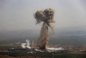 İsrail İranın gizli hərbi mərkəzini vurdu - FOTO